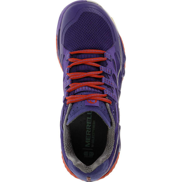 MERRELL Women's All Out Peak Running Shoes, Royal Blue/Orange