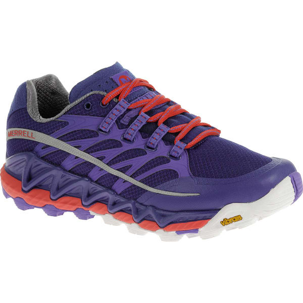 MERRELL Women's All Out Peak Running Shoes, Royal Blue/Orange