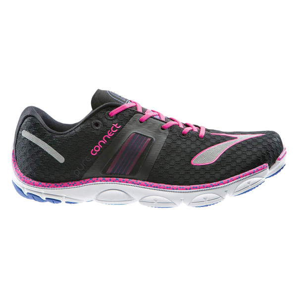 BROOKS Women's PureConnect 4 Minimalist Running Shoes, Black