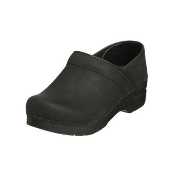 DANSKO Women's Professional Clogs, Black Oiled