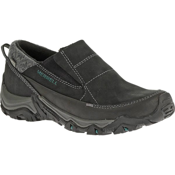 MERRELL Women's Polarand Rove Moc Waterproof Winter Shoes, Black