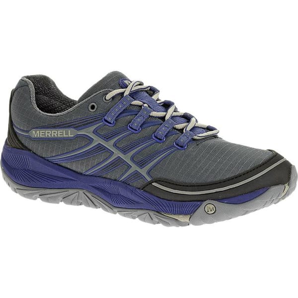 MERRELL Women's All Out Rush Trail Running Shoes, Dark Slate/Blue