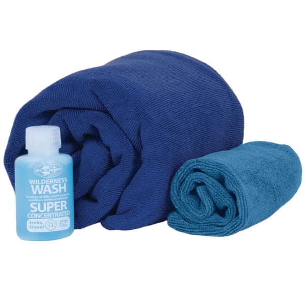 SEA TO SUMMIT Tek Towel Wash Kit, Eucalyptus