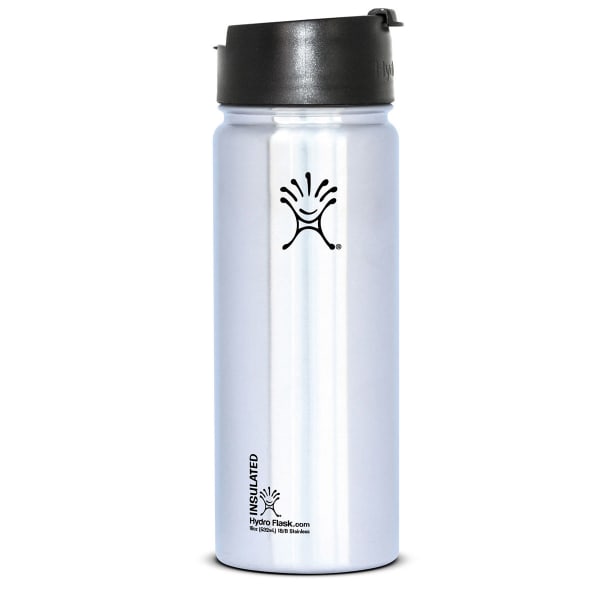 Hydro Flask 18 OZ Wide-Mouth White Water Bottle With Hydro Flip