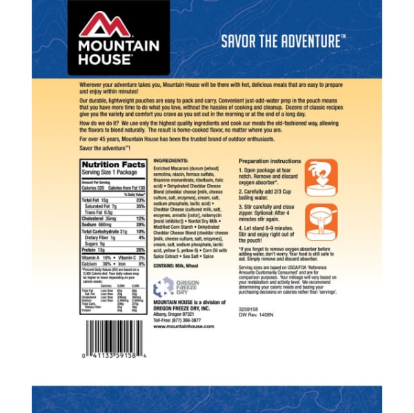 MOUNTAIN HOUSE Macaroni and Cheese