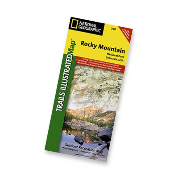 NAT GEO Rocky Mountain Nat'l Park Map