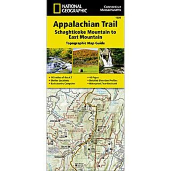 NATIONAL GEOGRAPHIC Appalachian Trail, Schaghticoke Mountain to East Mountain Topographic Map Guide