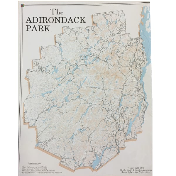 The Adirondack Park Map