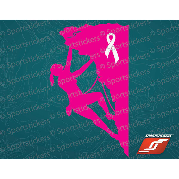 SPORTSTICKERS Women's Rock Climbing, Pink