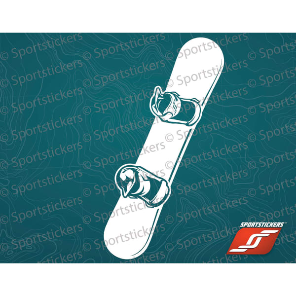 SPORTSTICKERS Snowboard, White