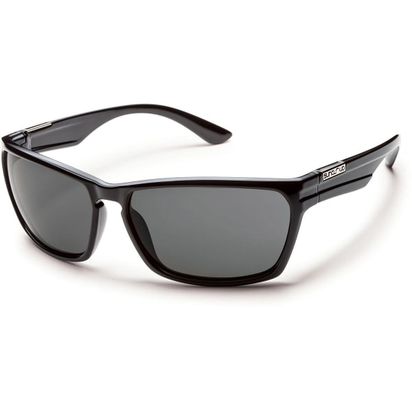 SUNCLOUD Cutout Sunglasses, Black/Grey