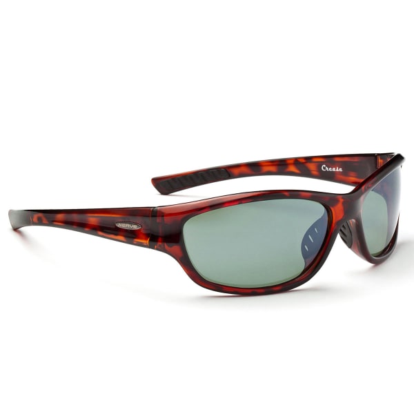 OPTIC NERVE Crease Sunglasses, Shiny Dark Demi