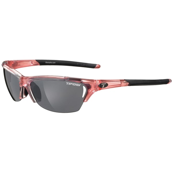 TIFOSI Women's Radius Crystal Sunglasses, Crystal Pink/Smoke