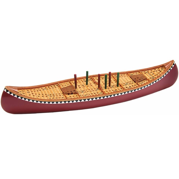 OUTSIDE INSIDE Canoe Cribbage Board