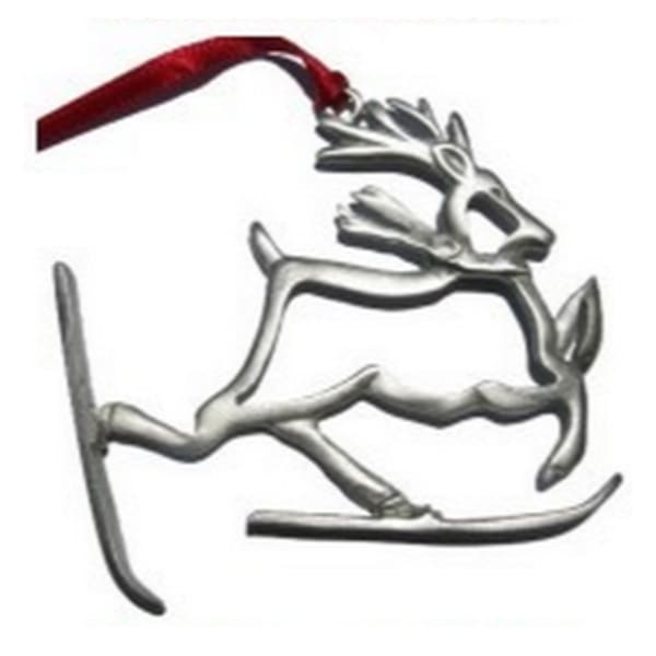 CREATIVELY YOURS Reindeer on Skis Ornament