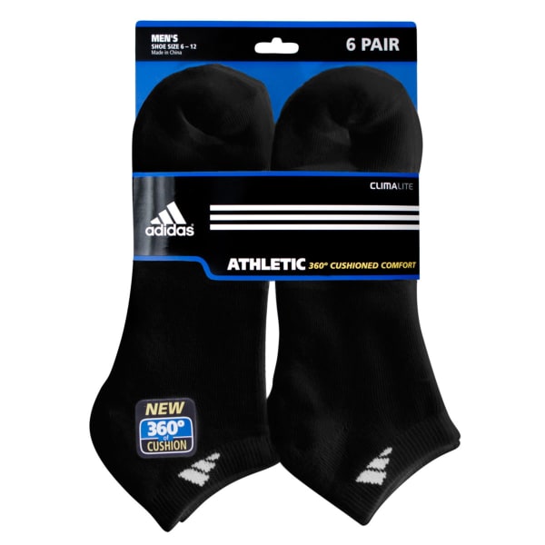 ADIDAS Men's Athletic Low Cut Socks, 6-Pack