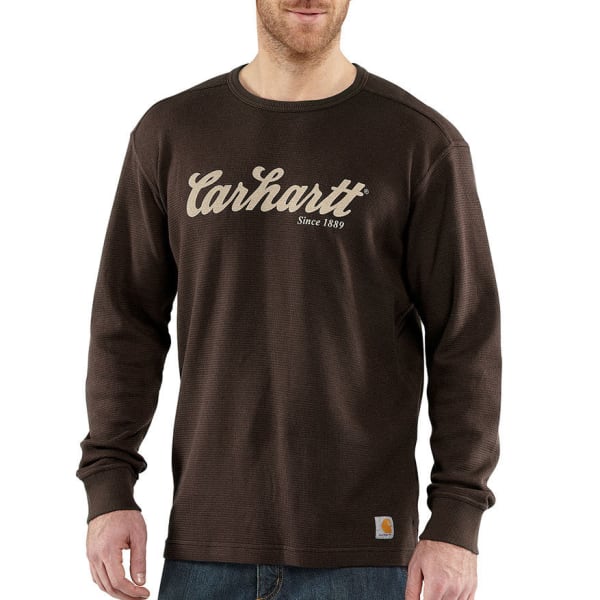 CARHARTT Men's Textured Knit Script Graphic Shirt