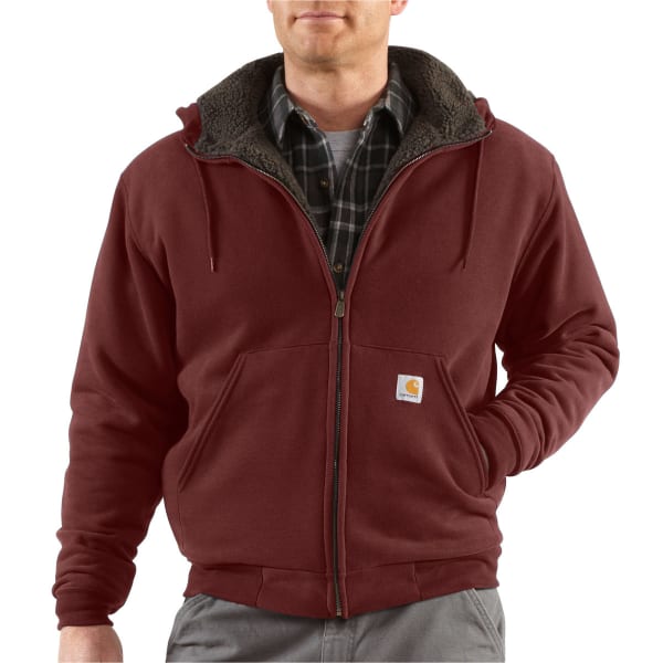 CARHARTT Men's Collinston Brushed-Fleece Sherpa-Lined Sweatshirt