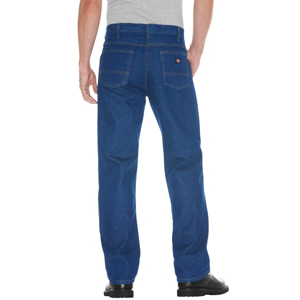 DICKIES Men's 5-Pocket Straight Leg Denim Jeans, Regular Fit