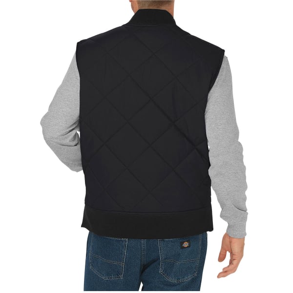 DICKIES Men's Diamond Quilted Nylon Water Resistant Vest