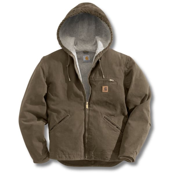 CARHARTT Men's Sandstone Sierra Sherpa Lined Hooded Jacket