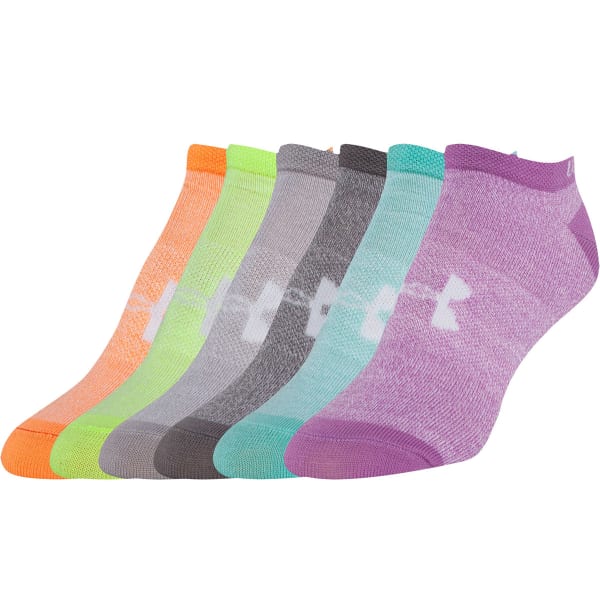 UNDER ARMOUR Women's Liner No Show Socks, 6-Pack