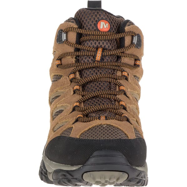 MERRELL Men's Moab Mid WP Hiking Boots, Earth, Wide