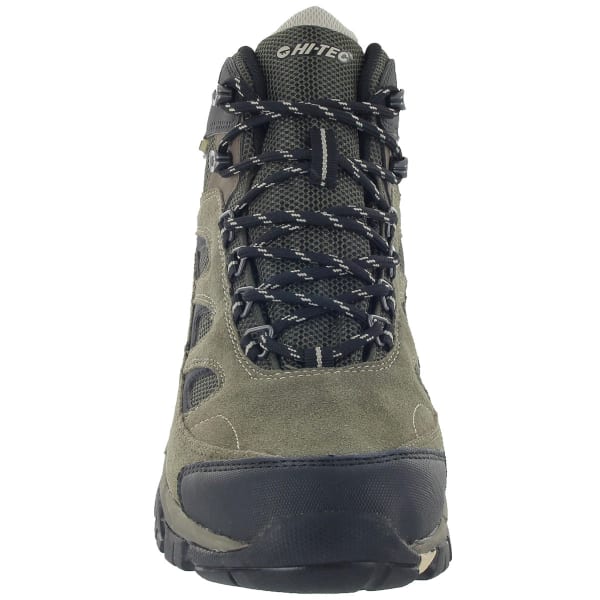 HI-TEC Men's Logan WP Hiking Boots, Smokey Brown/Olive/Snow,Wide