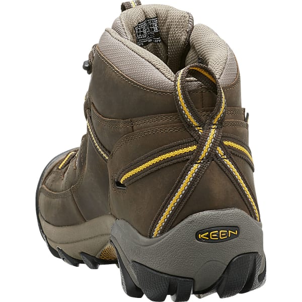 KEEN Men's Targhee II Mid WP Hiking Boots, Black Olive/Yellow