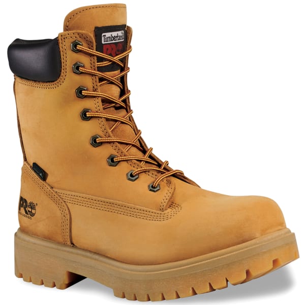 TIMBERLAND PRO Men's 8 inch Soft Toe Waterproof Work Boots, Medium