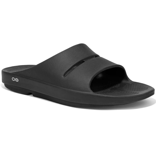 OOFOS Women's OOlala Slide Sandals, Black