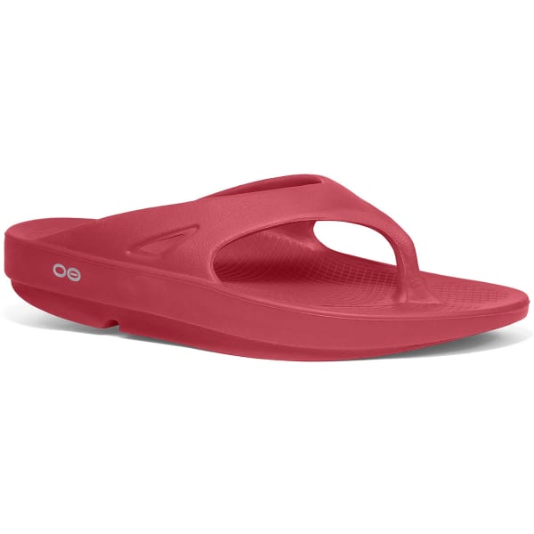 OOFOS Women's OOriginal Thong Sandals, Cranberry