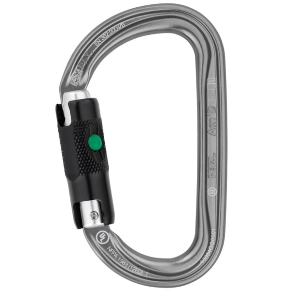 PETZL Am'D Asymmetrical Aluminum Carabiner, Ball Lock