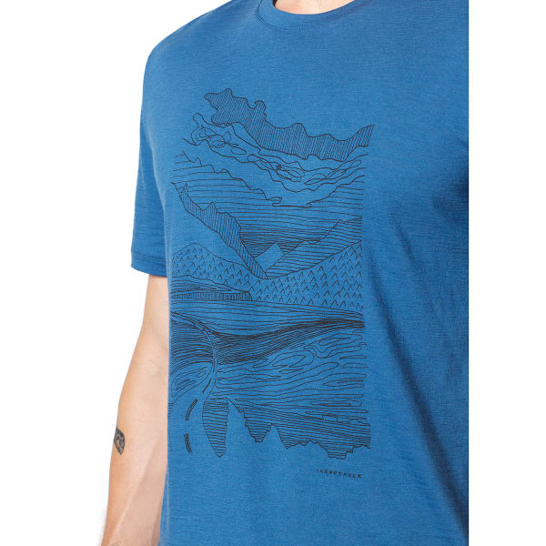 ICEBREAKER Men's Tech Lite Road Trip Crew Graphic Tee