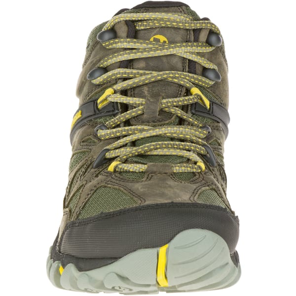 MERRELL Men's All Out Blaze Ventilator Mid Waterproof Hiking Boots, Olive - Eastern Mountain Sports