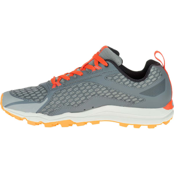 MERRELL Men's All Out Crush Trail Running Shoes, Grey/Orange