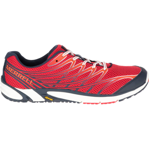 MERRELL Men's Bare Access 4 Running Shoes, Blue/Red