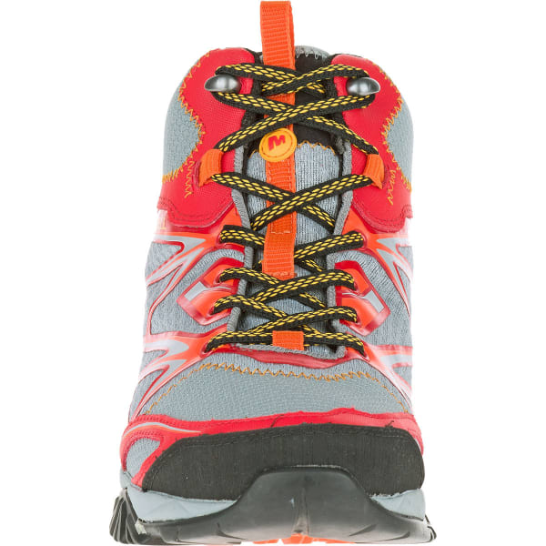 MERRELL Men's Capra Bolt Mid Waterproof Hiking Boots, Bright Red