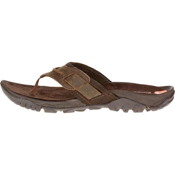 MERRELL Men's Telluride Thong Sandals, Clay