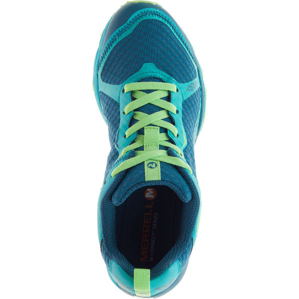 MERRELL Women's All Out Crush Light Trail Running Shoes, Bright Green