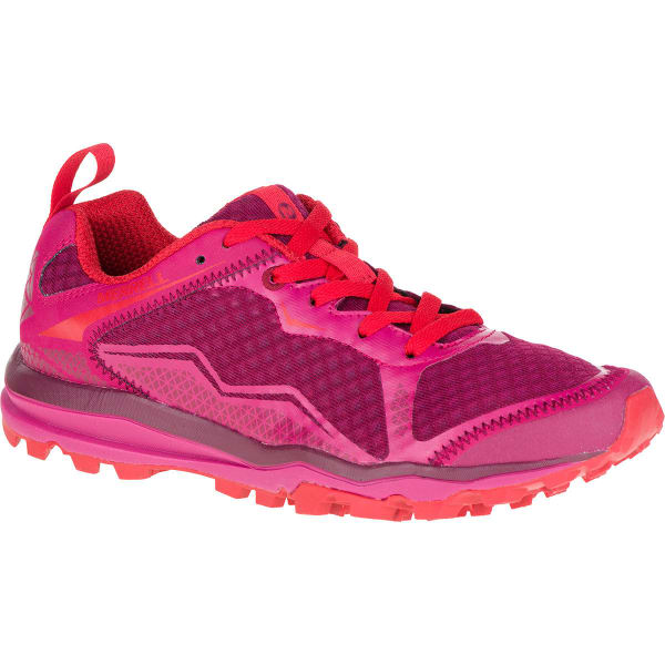 MERRELL Women's All Out Crush Light Trail Running Shoes, Bright Pink ...