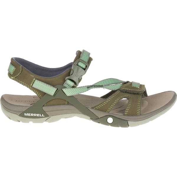 MERRELL Women's Azura Strap Hiking Sandals, Medium Green