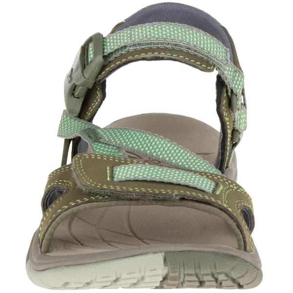MERRELL Women's Azura Strap Hiking Sandals, Medium Green