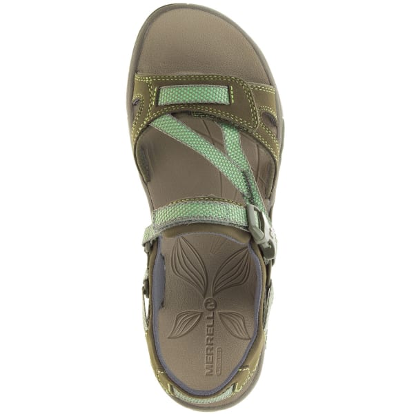 MERRELL Women's Azura Strap Hiking Sandals, Medium Green