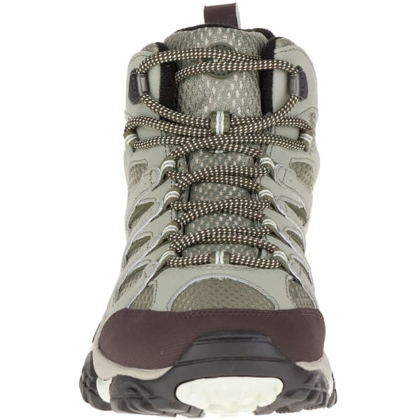 MERRELL Women's Moab Mid Waterproof Hiking Boots, Granite