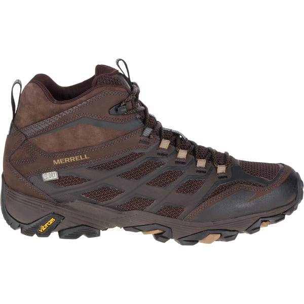 MERRELL Men's Moab FST Mid Waterproof Boots, Brown