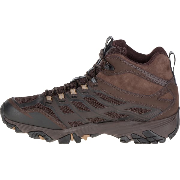 MERRELL Men's Moab FST Mid Waterproof Boots, Brown