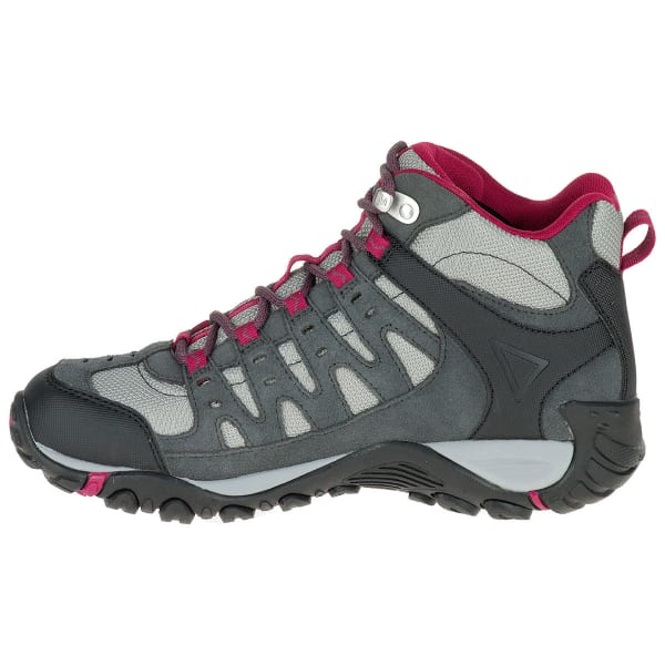 MERRELL Women's Accentor Mid WP Hiking Shoes, Castlerock/Beet Red