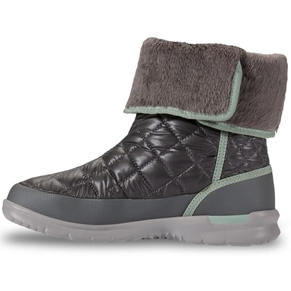 THE NORTH FACE Women's Thermoball Button-Up Boots, Shiny Smoke Pearl Grey