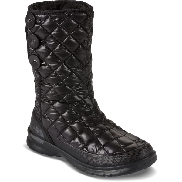 THE NORTH FACE Women's Thermoball Button-Up Boots, Shiny Black